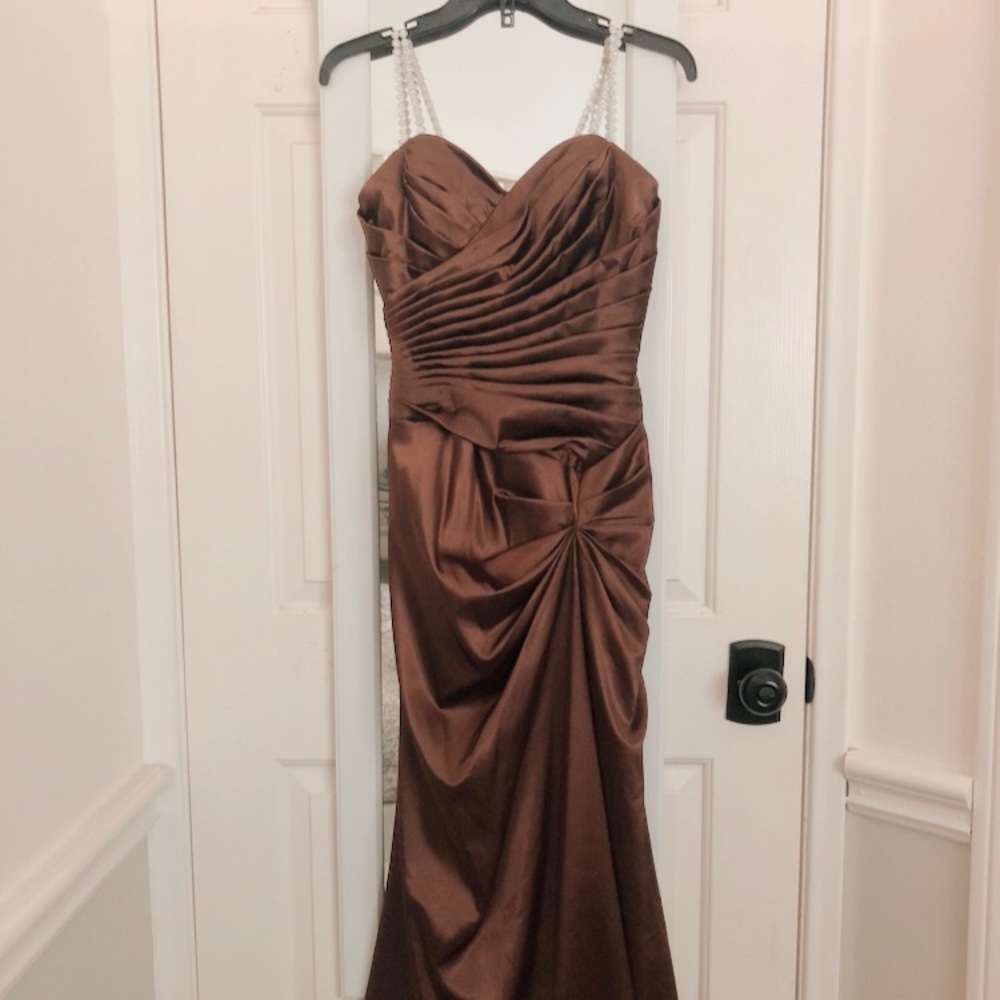 chocolate wrapped dress